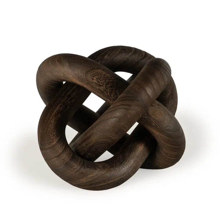 Wholesale Daxton Decorative Wood Sculpture, Large Dark Brown