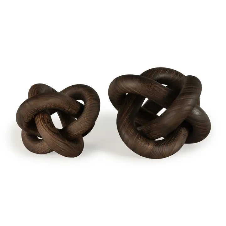 Wholesale Daxton Decorative Wood Sculpture, Large Dark Brown