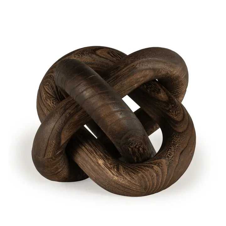 Wholesale Daxton Decorative Wood Sculpture, Large Dark Brown