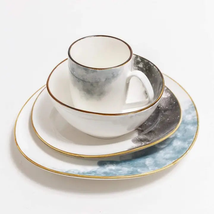 12-Piece Alabaster Dinnerware Set + Mug Option