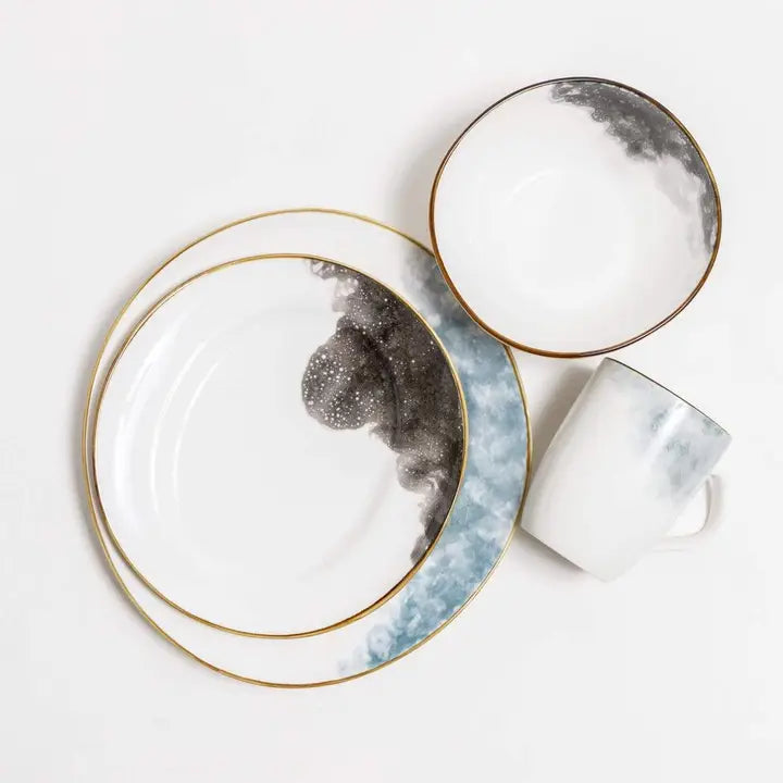12-Piece Alabaster Dinnerware Set + Mug Option