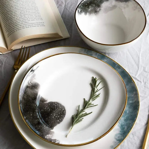12-Piece Alabaster Dinnerware Set + Mug Option