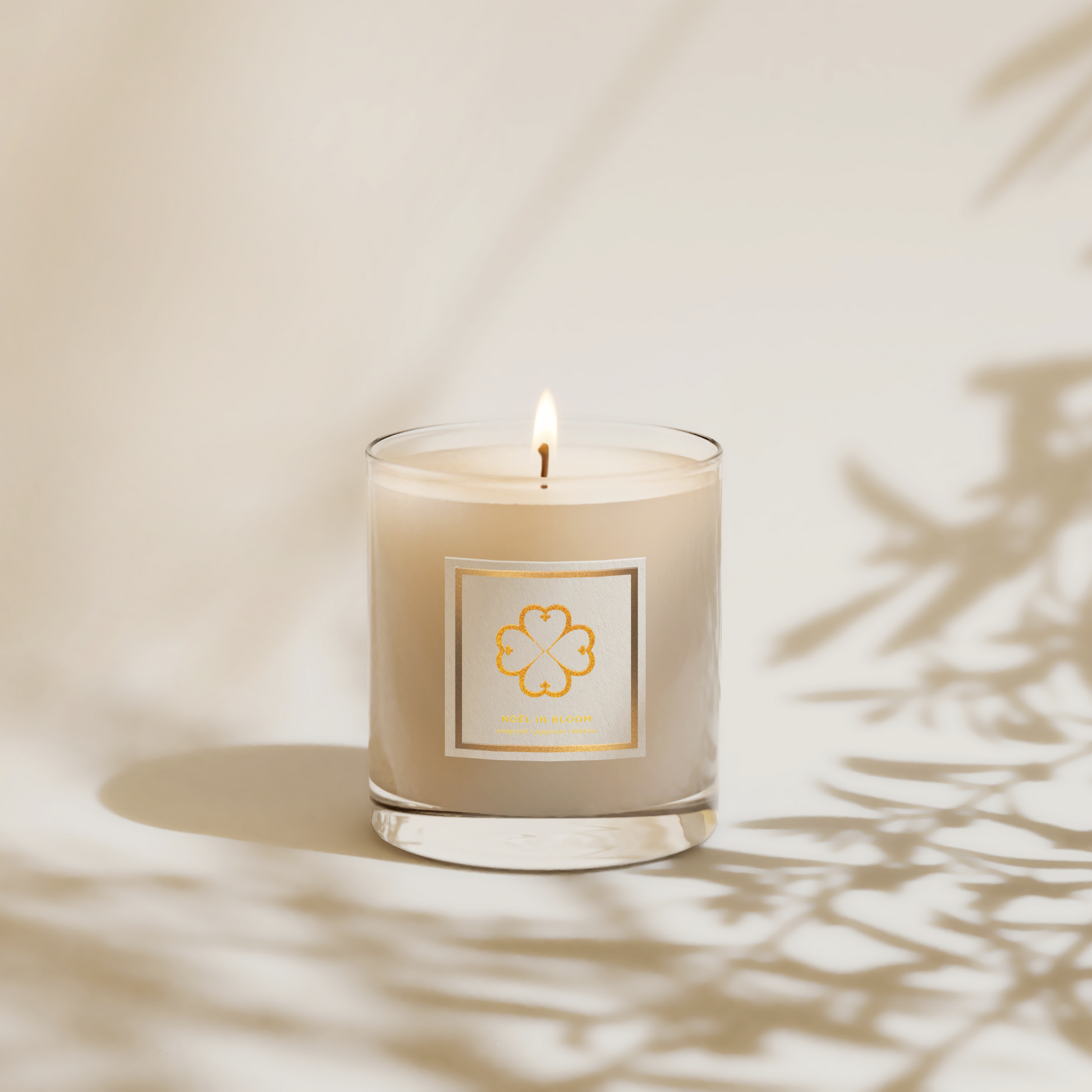 Noël in Bloom  8oz Candle – Coconut + Soy Wax | Holiday-Inspired Fragrance
