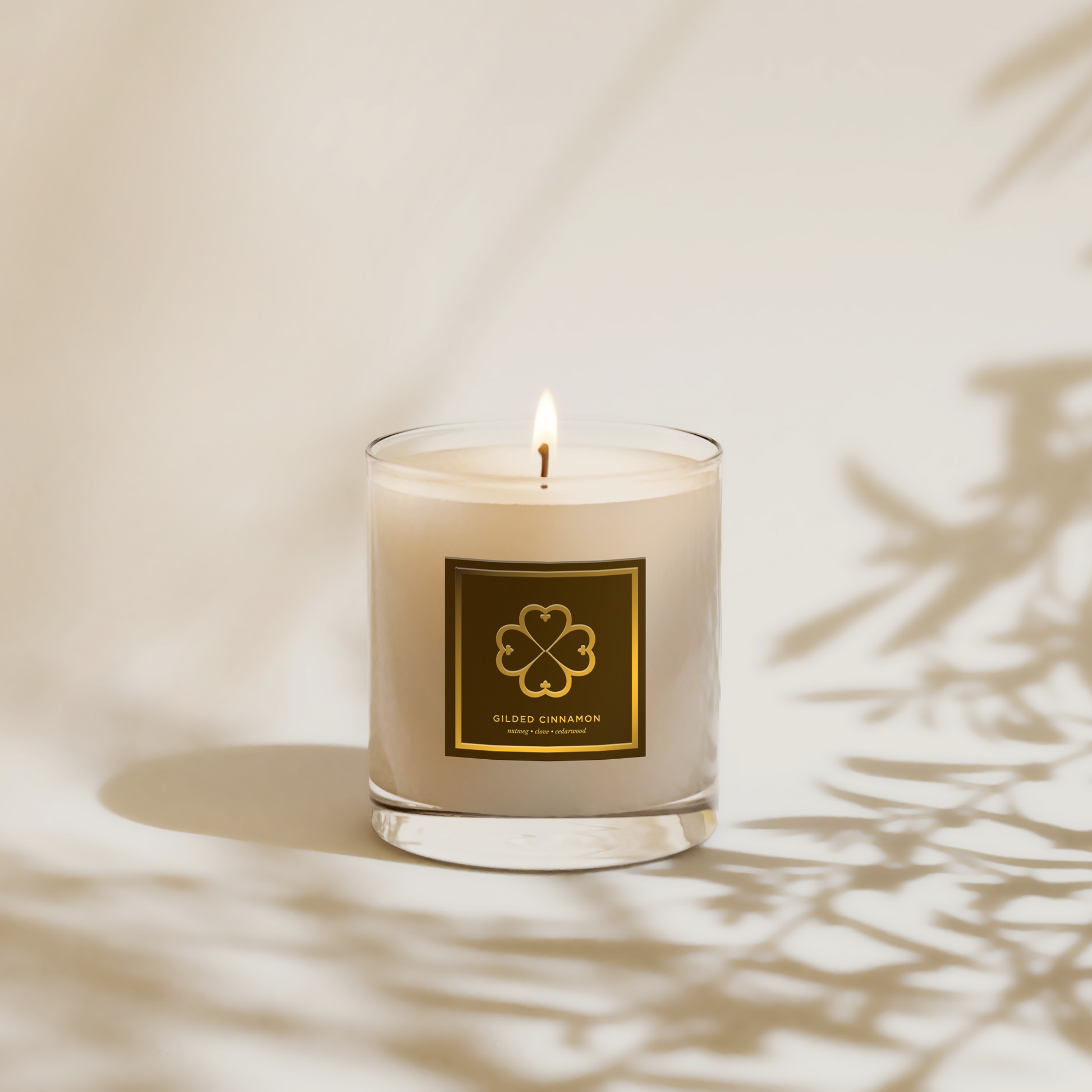 Gilded Cinnamon  8oz Candle – Coconut + Soy Wax | Holiday-Inspired Fragrance