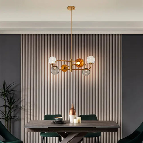 16.7in Brushed Gold LED Pendant – Dimmable Fixture